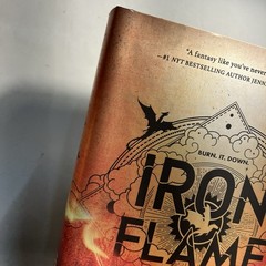 Rebecca Yarros Iron Flame Black Sprayed Edges First Edition
