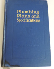 1910 Plumbing Plans and Specifications by J.J. Cosgrove HC