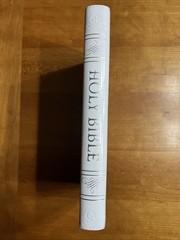 KJV Holy Bible, Thinline Large Print, White Faux Leather, Red Letter Ed. 2020