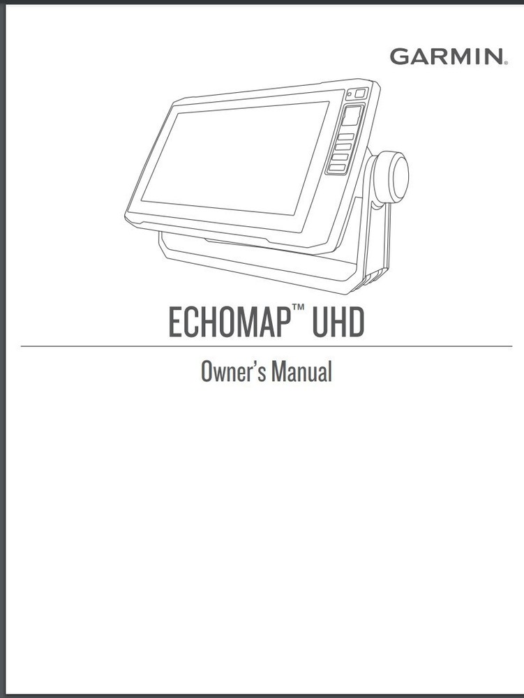 Garmin Striker UHD Owners Manual: 132 Pages, Color, Coil Bound, Instructions