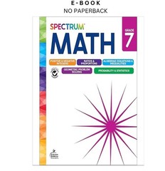Spectrum 7th Grade Math Workbooks, Mathematics Middle Scho, Spectrum 2024