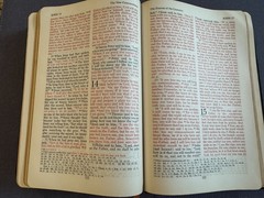 Holy Bible Red Letter Ed. Revised Standard Version Black Leather Nelson 1952
