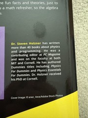 Physics I For Dummies 3rd Edition – Steven Holzner – NO WRITING