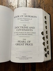 2017 Black Simulated Leather LDS Quad Scriptures 7-1/2” X 5-1/2”
