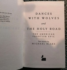 DANCES WITH WOLVES BY Michael Blake HARDCOVER