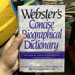 Webster’s Concise Biographical Dictionary Inc. Staff Merriam-Webster Biography