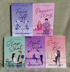 Chelsea Curto DC Stars Series Lot of 5 Hockey Romance Books Sin Bin, Slap M-1