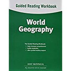 World Geography: Guided Reading Workbook – Paperback By HOLT MCDOUGAL – GOOD