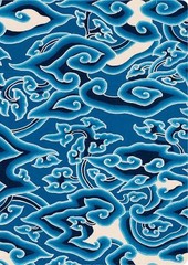 Tuttle Studio Batik ‘Blue Clouds’ Lined Hardcover Journal (Hardback) Journal