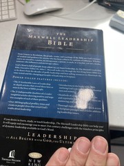 The Maxwell Leadership Bible John C. Maxwell NKJ