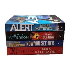 4 x James Patterson Large Paperback Crime Bundle Lot Realistic Fiction Novels
