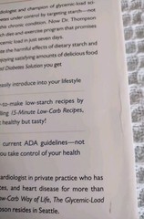 The Low Glycemic Load Diabetes Solution Paperback Book.