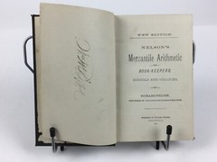 1876 Mercantile Arithmetic For Book-Keepers, New Edition, By Richard Nelson