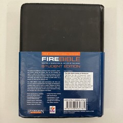 Fire Bible New International Version NIV Student Edition Black Flexisoft 2010
