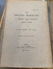 British Warblers History Problems Their Lives H. Eliot Howard 1907 1909 1909
