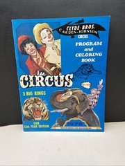 Clyde-Bros Garden-Johnson Circus Program & Coloring Book, MULT BOOKS SHIP FREE