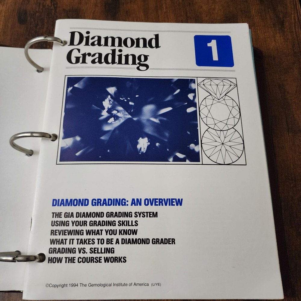 Diamond Grading GIA Ring Bound Gemological Institute Of America 1-22