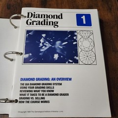 Diamond Grading GIA Ring Bound Gemological Institute Of America 1-22
