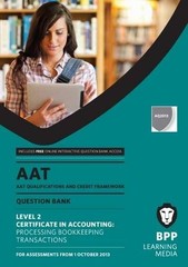 AAT Processing Bookkeeping Transac… by BPP Learning Media Paperback / softback