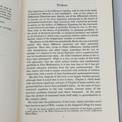 1961 Finite Difference Equations Levy And Lessman Vtg Textbook 1st USA Edition