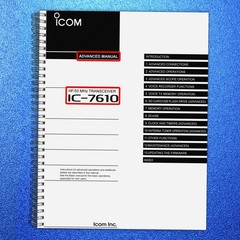 ICOM IC-7610 Transceiver Advanced Manual v. Jun 2024, COLOR, LOOP BOUND, COVERED
