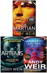 Andy Weir 3 Books Collection Set Project Hail Mary, Artemis, The Martian