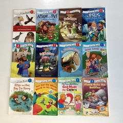 Zonderkidz Religious I Can Read Level 1 &2 Readers 1st 2nd 3rd Grade 12 Book Lot