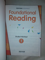 Savvas Essentials Foundational Reading Student Worktext 1 only 2023 pb good cond