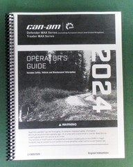 2024 Can-Am Defender MAX XT HD9 Owner’s Manual: 252 Pages & Protective Covers