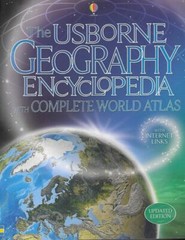 Usborne Geography Encyclopedia with Complete World Atlas IL – Paperback – GOOD