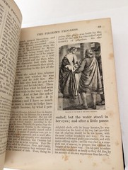 The Pilgrim’s Progress John Bunyan’s Works Antique 1868 Leather Book Illustrated