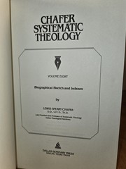 Lewis Sperry Chafer Systematic Theology 8 Volumes 1980 Hardcover Book Set