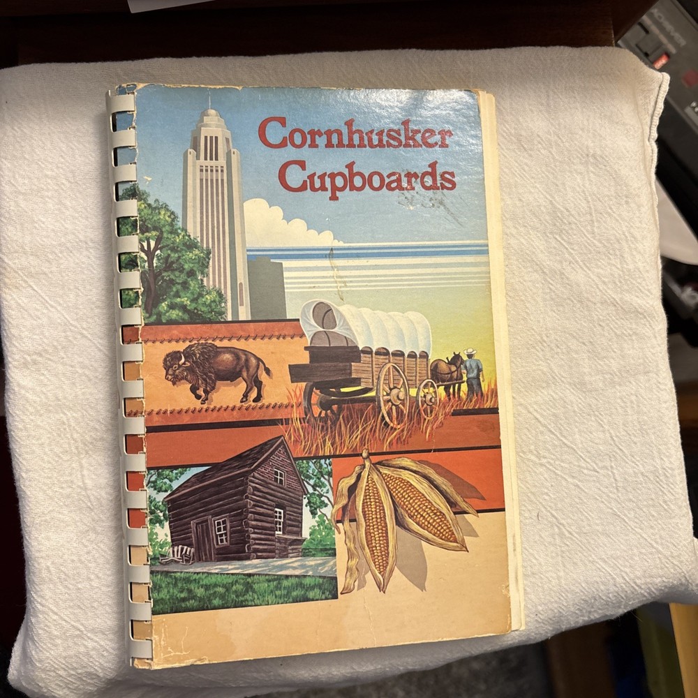 Cornhusker Cupboards – 1982 – Vintage Cookbook Nebraska 188 pages
