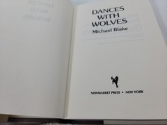 “Dances with Wolves” Michael Blake, HC 1991