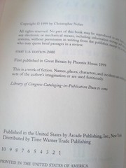 Uncorrected Proof – The Banyan Tree by Christopher Nolan 2000 PB ARC