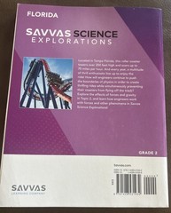 2nd Grade 2 SAVVAS Science Explorations Florida Student Textbook 2025