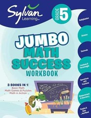 5th Grade Jumbo Math Success – Paperback, by Sylvan Learning – Very Good