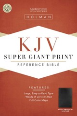 KJV Super Giant Print Reference Bible, Black Simulated Leather (King James V…