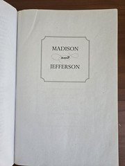 Madison and Jefferson Paperback Nancy, Burstein, Andrew Isenberg J71