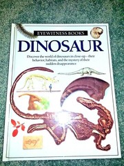 DINOSAUR EYEWITNESS BOOK HARDCOVER Homeschool BEHAVIOR HABITAT DISAPPEARANCE New