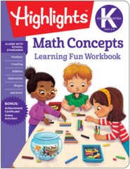 Kindergarten Math Concepts (Highlights(TM) Learning Fun Workbooks) – VERY GOOD