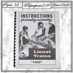 1950 Instructions for Installing and Operating Lionel Trains 55 Pages