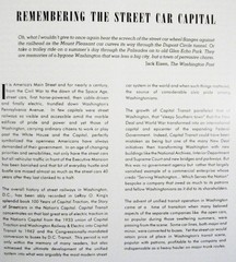 Washington DC Capital Transit Trolleys Street Cars Rosters Maps Kohler Book 2001