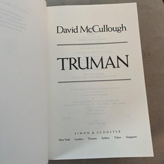 Truman by David McCullough First Edition Hardcover Dust Jacket c 1992 (NJ00)