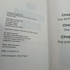 No Turning Back by Mark Brandon Chopper Read 3 Chopper Classics in 1 (8, 9, 10)