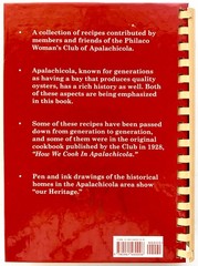 APALACHICOLA COOKBOOK: 1896-1996 Centennial Ed. 1997 HC/Spiral Bound