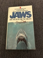 Jaws 1974 Peter Benchley, Bantam Edition Paperback 9th Printing