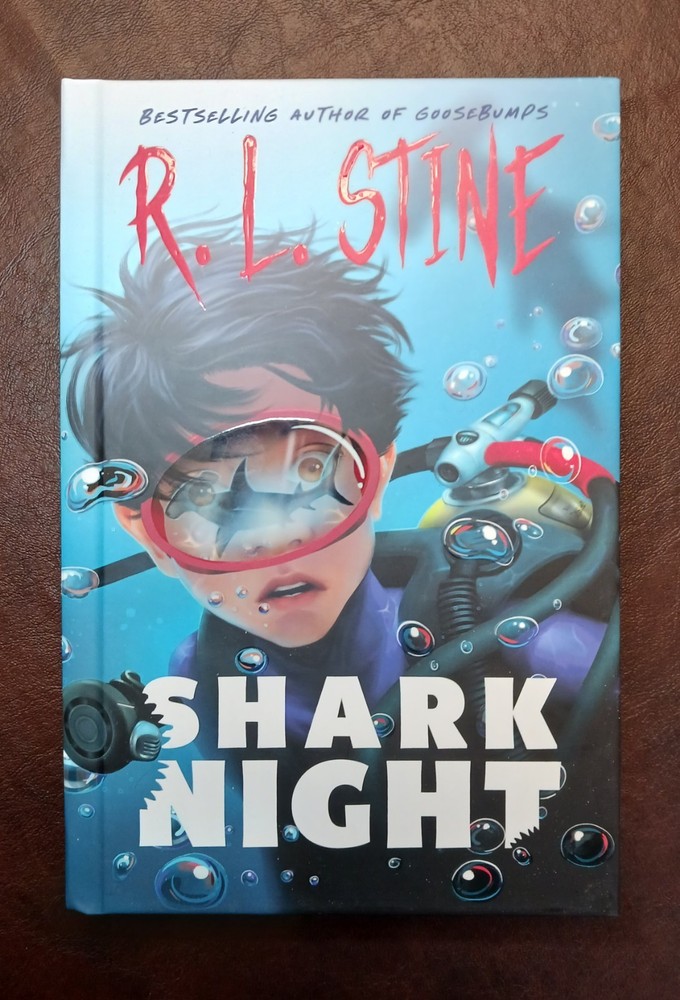 SIGNED R. L. Stine Autographed Book – Shark Night (1st/1st, HC, 2024, Brand New)