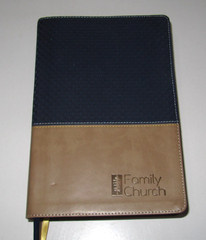 NIV Study Bible: Leathersoft, Navy-Tan, Red Letter, Zondervan