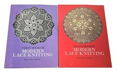 Modern Lace Knitting First and Second Books by Marrianne Kinzel Good Condition